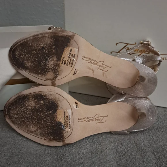 Vince Camuto Imagine Soft Gold Kitten Heels - Picture 12 of 14